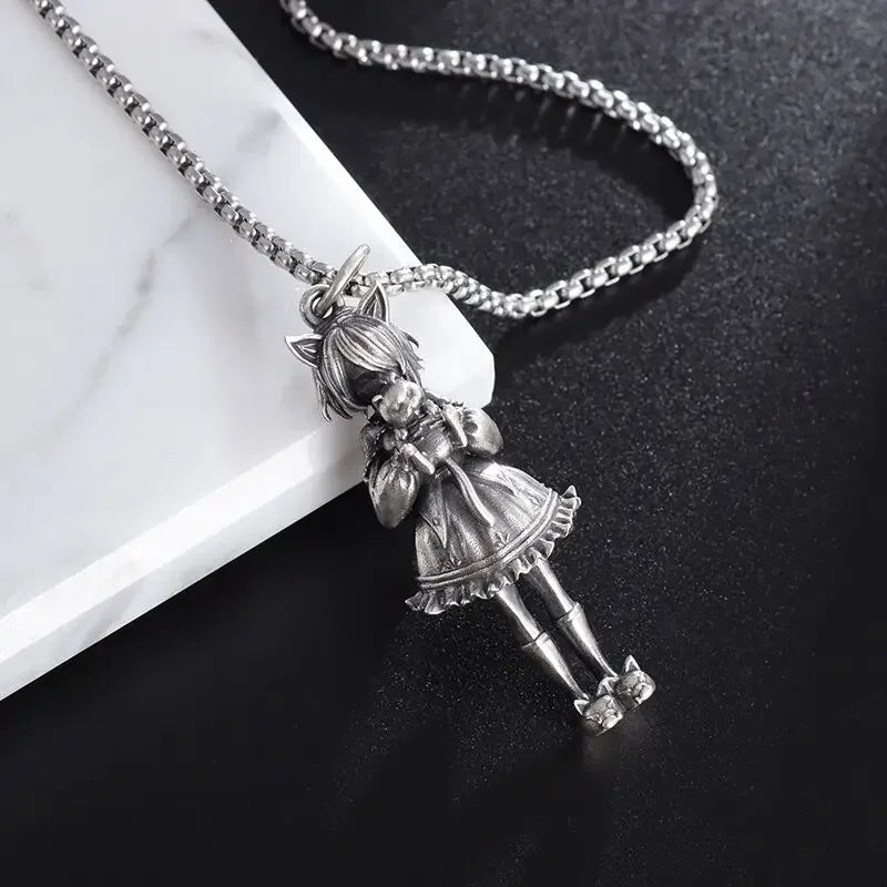 Dante Purgatory Cross Necklace Vintage Christian Passion Jesus Cross Pendant Male and Female Catholic Amulet Jewelry Gift
