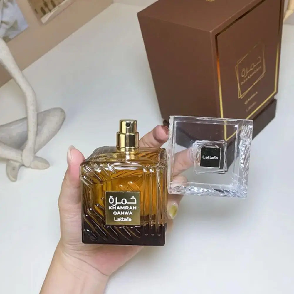 Lattafa Khamrah Vanilla Warm Spicy Amber Cinnamon Eau de Parfum Long-Lasting Perfume for Men Women, 100 ml