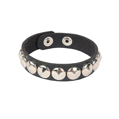 80s Leather Punk Bracelet for Men Women Wristband Goth Punk Rock Bracelet Cuff Bangle Unisex for Halloween Party Favors Accessor