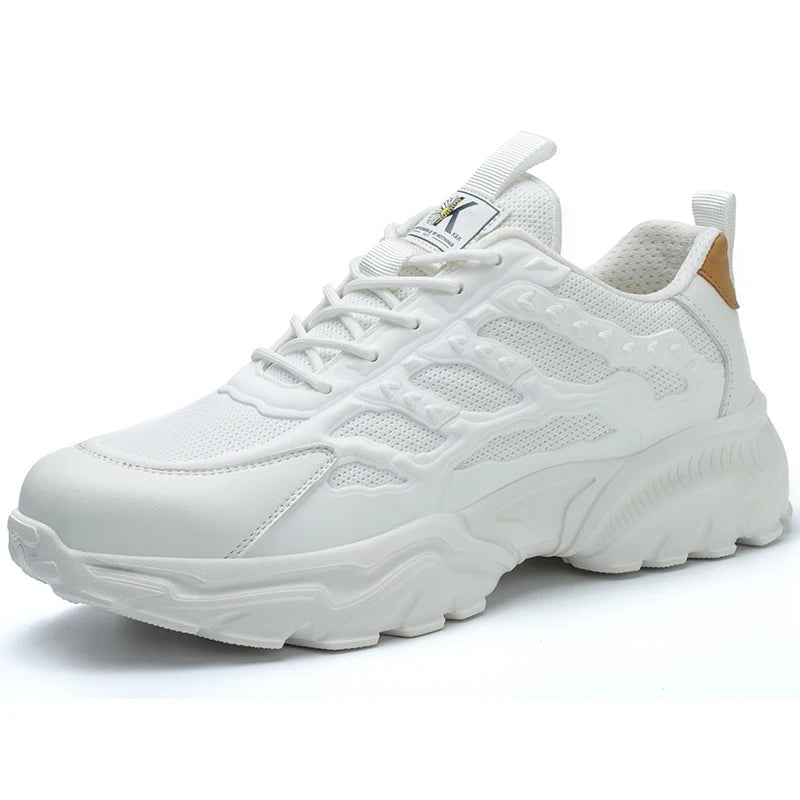 Work Safety Shoes for Men Lightweight Protective Work Sneakers Lightweight Men Shoes Breathable Shoes Anti-Puncture Work Shoe