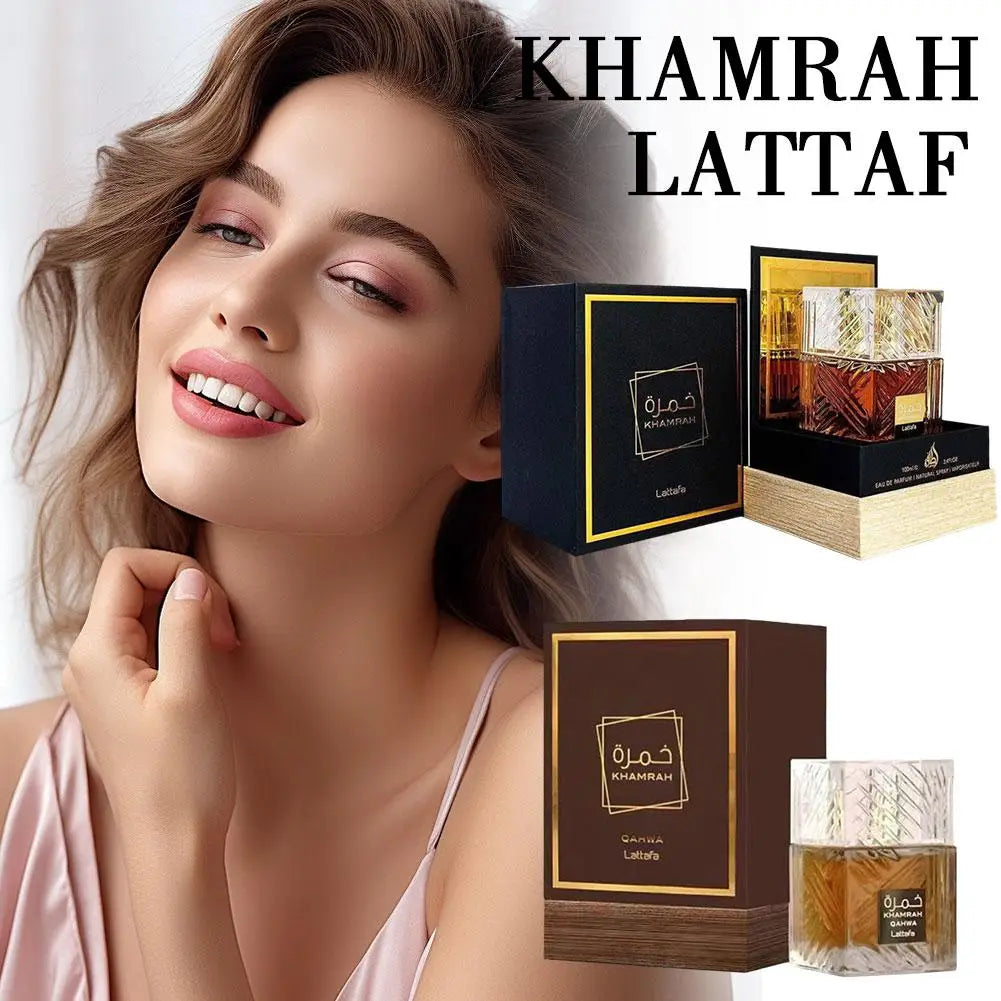 Lattafa Khamrah Vanilla Warm Spicy Amber Cinnamon Eau de Parfum Long-Lasting Perfume for Men Women, 100 ml