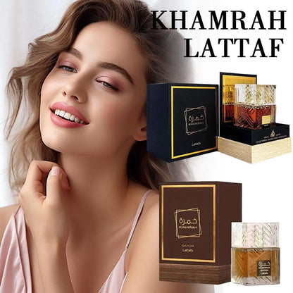 Lattafa Khamrah Vanilla Warm Spicy Amber Cinnamon Eau de Parfum Long-Lasting Perfume for Men Women, 100 ml