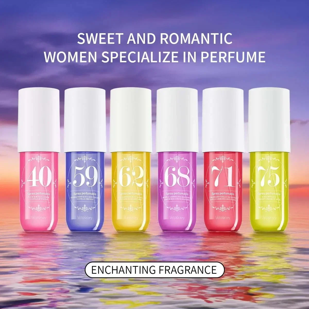 New 90Ml Clothing Hair Body Fragrance Spray Air Freshener Fragrance Lasting Deodoran Women'S Eau De Toilette Alcohol Free