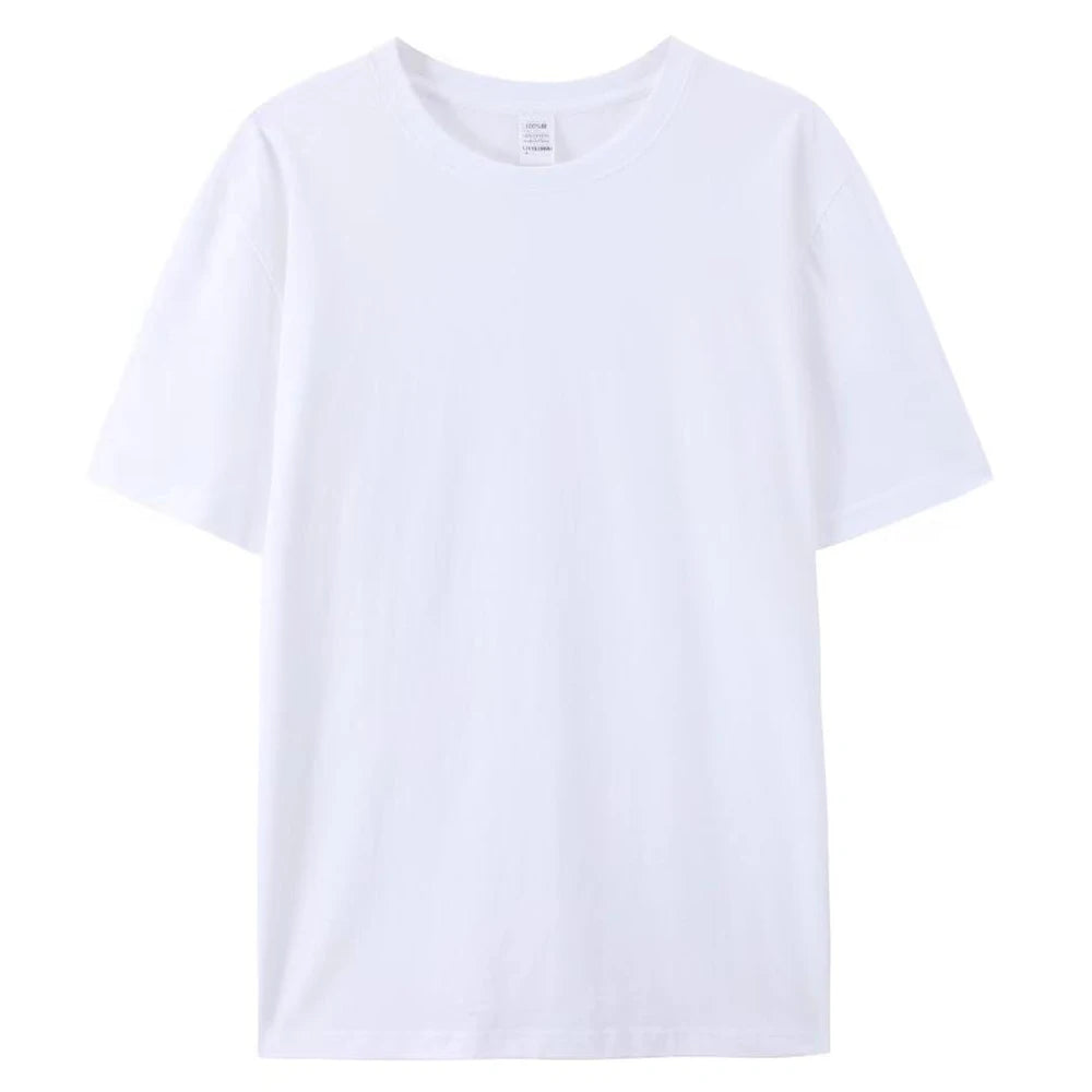 100% Cotton T Shirt Unisex Plain White Crew Neck Tshirt Coton Herren T-Shirt Uomo Blank Black T Shirt for Men Playeras De Hombre