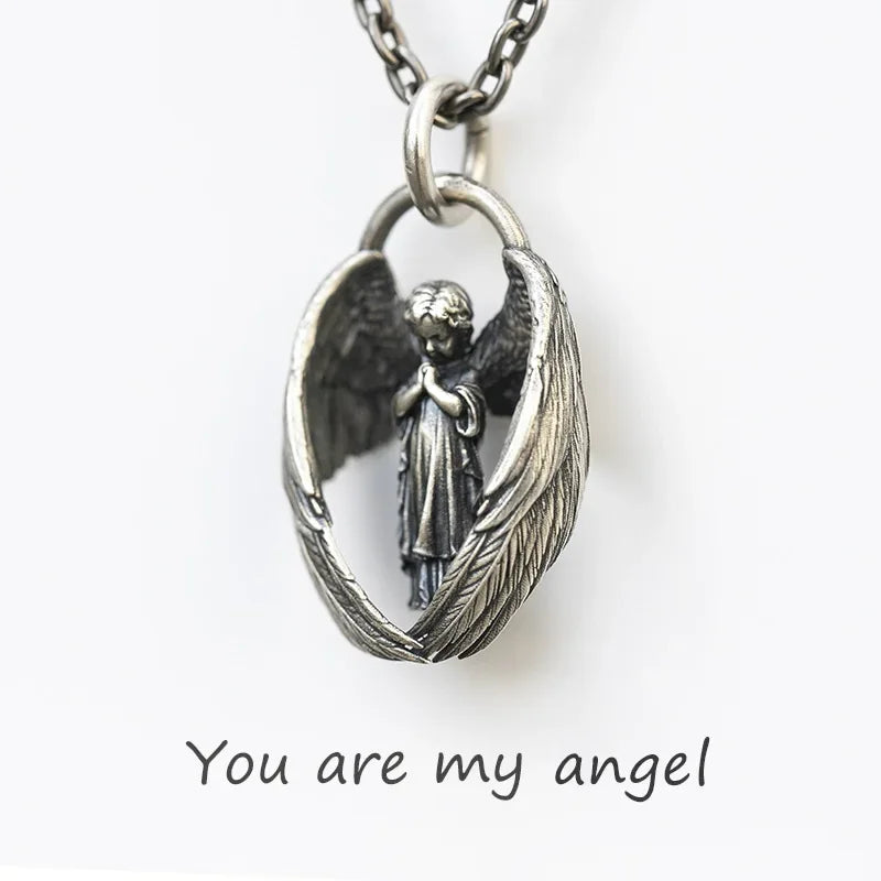 Dante Purgatory Cross Necklace Vintage Christian Passion Jesus Cross Pendant Male and Female Catholic Amulet Jewelry Gift