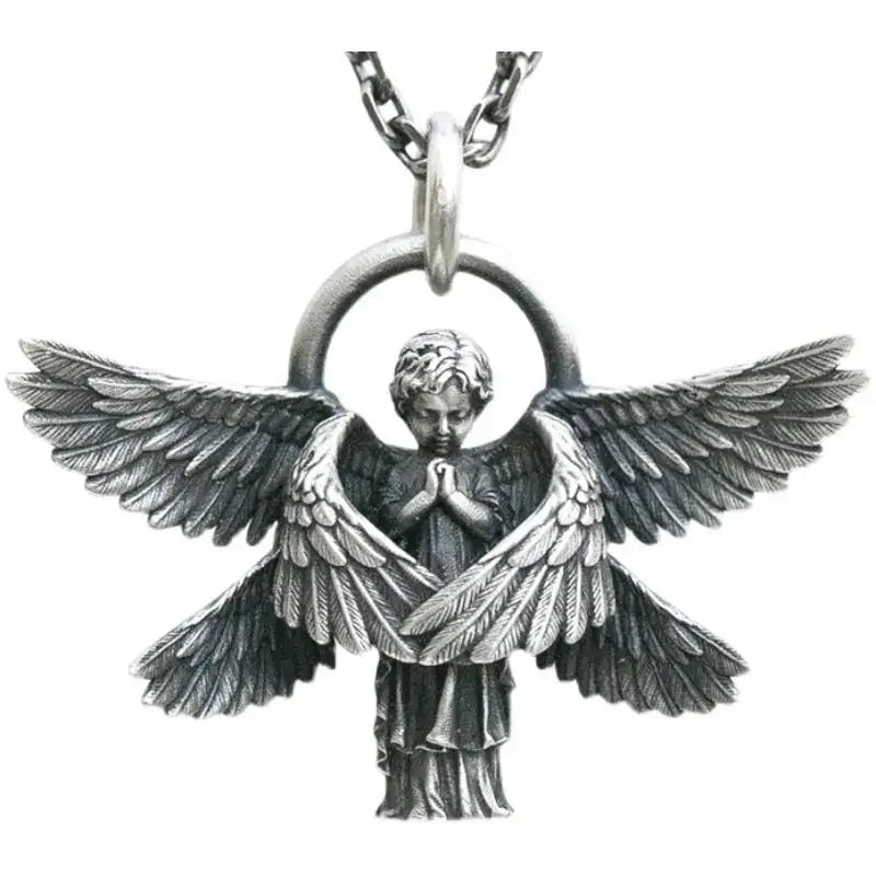 Dante Purgatory Cross Necklace Vintage Christian Passion Jesus Cross Pendant Male and Female Catholic Amulet Jewelry Gift