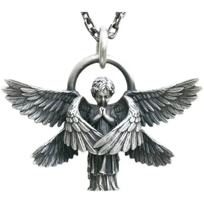 Dante Purgatory Cross Necklace Vintage Christian Passion Jesus Cross Pendant Male and Female Catholic Amulet Jewelry Gift